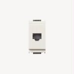 <b>RJ45</b> 8/8 Socket White 5.1 X 2.8 X 5.3mm For Network <b>Cables</b> - Product Image 1