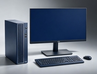 Komputer Menara Kompak Aman Baru Zhaoxin KX-U6780A 16GB 512GB NVMe SSD LCD Paket Kantor Lengkap Perusahaan Milik Negara