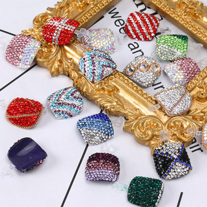 Faux-ongles brillants avec <span class=keywords><strong>strass</strong></span> pour les pieds, artificiels, courts, brillants, pressés, de haute qualité, Art des pieds, 24 pièces - Product Image 5