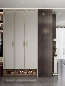 Customized Size Modern <b>Shoe</b> Cabinet <b>for</b> Home or Hotel Eco-Friendly Solid Wood with Contemporary Design Entrance Furniture - Product Image 6