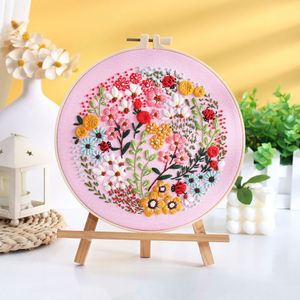 Kits de Bordado Floral Hechos a Mano, Manualidades Bordadas DIY, Regalos Creativos, Punto de Cruz, Aguja Mágica, Kits de Arte de Bordado Floral Personalizados - Product Image 3