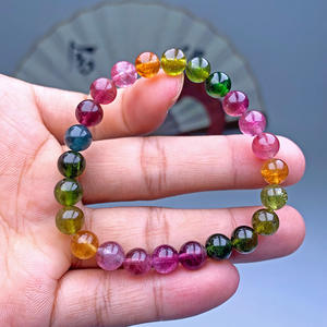 Bracelet en perles de tourmaline à breloques en pierre naturelle ST324 - Product Image 4