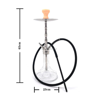 Réalisation OEM ODM Dernier Style le Plus Populaire Chicha Russe en Acier Inoxydable Narguilé Haut de Gamme Européen HOOKAH