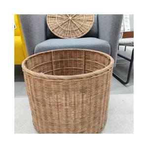 storage basket rattan wicker rattan flower gifts picnic basket big round fruit basket rattan bread wholesale