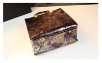 Bolsos Tote de Estilo Clásico, Bolsos de Mano de Lujo con Patrón de Cocodrilo para Mujer, Bolsos Bandolera de Cuero PU Personalizados, Productos al por Mayor