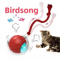 Mainan Bola Silikon Gel Pintar Otomatis Lintas Batas untuk Kucing - Tahan Gigitan - Mainan Anjing & Kucing yang Dapat Berguling