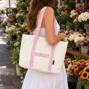 Canvas Tote <b>Bag</b> Cute Pastel Color Block Reusable Cotton Shoulder <b>Bag</b> for Women with Pocket Everyday Shopping Beach - Product Image 1