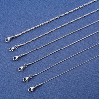 Collier fin en chaîne de câble pour le cou, en acier inoxydable 316L, pour femmes et hommes, couleur argent, collier ras du cou, accessoires de bijoux imperméables