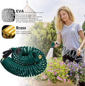 Tuyaux d'arrosage enroulables de qualité fiable, bonne élasticité, tuyaux d'arrosage de jardin en plastique professionnels, tuyaux d'arrosage en <span class=keywords><strong>EVA</strong></span> enroulables - Product Image 4