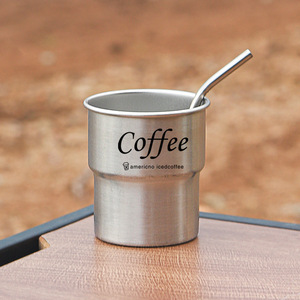 Vente en gros de tasses en acier inoxydable à double paroi de 300 ml, logo personnalisé pour l'eau, le thé, le lait, le café, design moderne pour cadeaux d'affaires - Product Image 4
