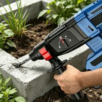 Marteau perforateur rotatif sans fil 21V sans balais pour perçage et démolition de murs en béton – Vente en gros prise en charge