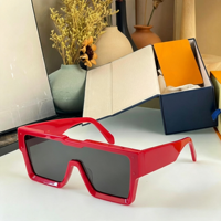 Lunettes de soleil unisexes tendance 2026, style vintage, monture carrée intégrale, surdimensionnées, colorées, verres polarisés dégradés UV400, beige transparent