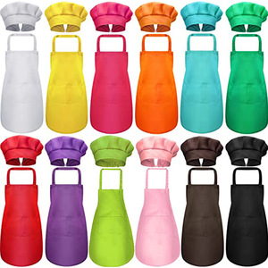 Juego de <span class=keywords><strong>Delantal</strong></span> <span class=keywords><strong>y</strong></span> <span class=keywords><strong>Gorro</strong></span> de Chef para Niños, <span class=keywords><strong>Delantal</strong></span> de Poliéster para Cocina, Repostería <span class=keywords><strong>y</strong></span> Pintura, para Actividades de Bricolaje, Regalo con Logotipo Personalizado - Product Image 6