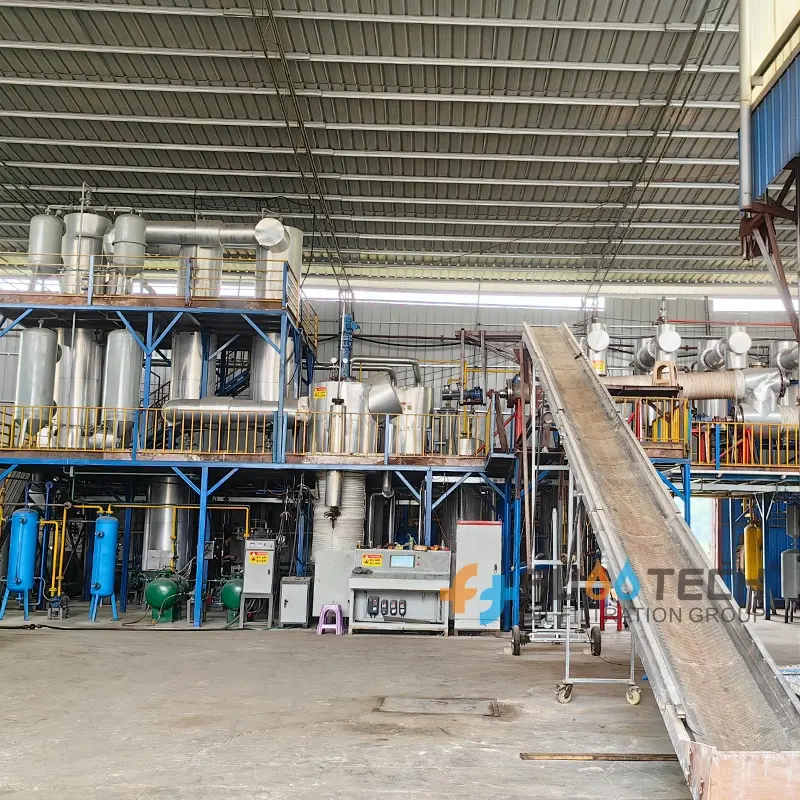 FS-HDM-1 5 tonnes/jour Usine de distillation d'huile usée Distillation de régénération physique pure Ensemble complet d'équipement