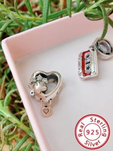 HaYa Dijes Unisex de Plata de Ley 925 con Certificación GDTC, de Moda, para Pulseras de Dijes, Fornituras de Cierre al por Mayor, Aniversario de Bodas - Product Image 4