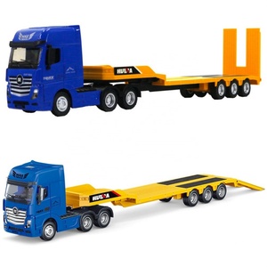 SJY-1730 Sanjoyo Modèle de camion tracteur à plateau en plastique à l'échelle 1:50, jouet véhicule 12 roues, cadeau - Product Image 3