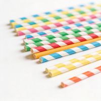 Pailles en papier kraft pour milkshake, pailles à boire biodégradables en papier