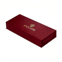 Boîte en papier personnalisée pour emballage cadeau, avec estampage à chaud doré, gaufrage, finition mate, rigide, solide, magnétique, rouge, noir, vert, pour parapluie