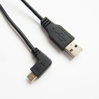 Oem Kabel Data Mikro Usb Tipe B, Kabel Data Mikro USB Sudut Kanan Android V8 5 Pin B 3M 90 Derajat