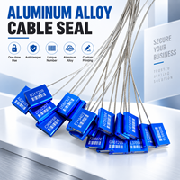 Scellé de câble jetable en alliage d'aluminium ST-CS-HJ1, scellé de sécurité inviolable pour le transport maritime et terrestre