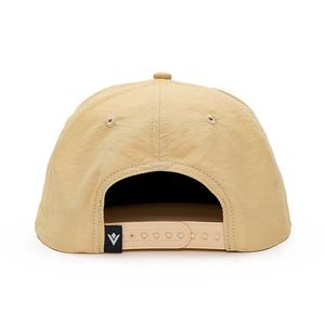 Casquettes Snapback non structurées à 5 panneaux avec logo tissé personnalisé, casquettes en nylon - Product Image 4