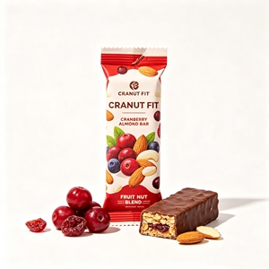 OEM Custom <strong>Artwork</strong> Recyclable Heat Sealed PE Single-Use Strip Pouch for Energy Nut Bar Sports Nutrition Snack Packaging - Product Image 3