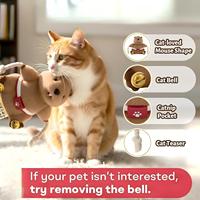 Gant de lutte en coton pour chat avec rembourrage robuste, jouet à mâcher pour un jeu interactif sûr en intérieur, toutes les fêtes, saveur originale