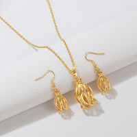 Colliers et boucles d'oreilles Mayotte pour femmes - Bijoux plaqués argent et or, motif floral, cadeau de fête # 384306
