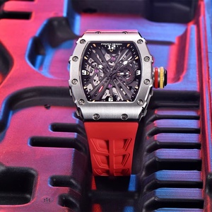 Montres à quartz pour hommes PAGANI DESIGN PD-1738, forme barillet, étanches, montre-bracelet pour hommes VH65, silicone, luminescent, miroir saphir - Product Image 2