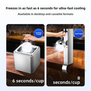 Máquina comercial pequeña <span class=keywords><strong>para</strong></span> hacer hielo en <span class=keywords><strong>vasos</strong></span> con motor <span class=keywords><strong>y</strong></span> rodamientos, 1 año de garantía, enfriador rápido de CO2 <span class=keywords><strong>para</strong></span> producción de hielo seco en <span class=keywords><strong>vasos</strong></span> de vidrio - Product Image 2