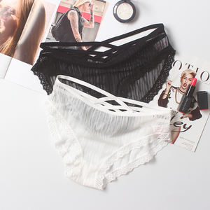 Sous-vêtements Sexy pour femmes, culotte en dentelle, taille basse, sans couture - Product Image 2