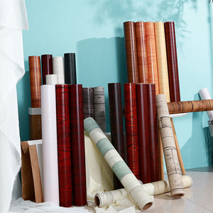 PVC legno grano impermeabile <span class=keywords><strong>carta</strong></span> da parati in legno chiaro venature adesivi per armadi autoadesivo rimovibile decorazione pellicola protettiva - Product Image 1