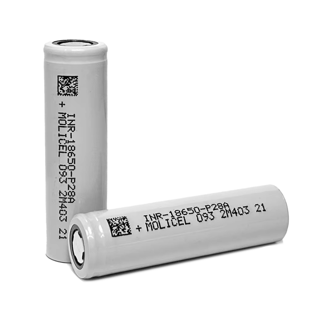 Rechargeable Li-Ion Molicel 18650 P28A 2800mAh 30A 35A Battery Cell Inr-18650-P28A LiCoO2 Cathode 800 Cycles 1-Year Warranty