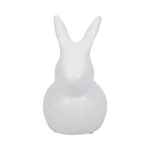 Moderna Statuetta di Coniglio in Ceramica, Scultura Animale per Arredamento Casa, Bagno, Ufficio, Soggiorno - Product Image 3