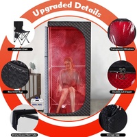 Sauna vapeur portable sur mesure Qilong, baignoire spa, acrylique, sauna vapeur à domicile, luminothérapie rouge, sauna vapeur moderne pour appartement