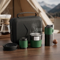 Ensemble de luxe en cuir PU pour machine à café, tasses à thé, kit de table, coffret cadeau