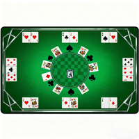Tapis de jeu carré chauffant TCG de 24x14 pouces pour cartes de poker TCG et stade de jeu Tapis de bureau en stock