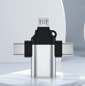 3in1 3 trong 1 Micro Loại C <span class=keywords><strong>IP</strong></span> truyền dữ liệu ổ đĩa <span class=keywords><strong>flash</strong></span> SD TF Đầu Đọc Thẻ USB OTG HUB Type-C Bộ chuyển đổi - Product Image 4