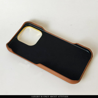 Design élégant étui de téléphone portable en cuir véritable togo avec dragonne en cuir exotique pour iphone 16 pro
