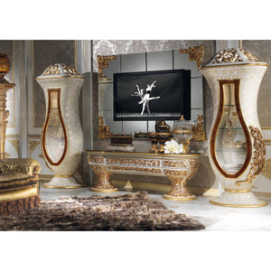Vitrines en bois de style rococo, meubles anciens, armoires en bois pour salon - Product Image 1