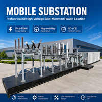 Transformateur de puissance triphasé 66 kV/110 kV, poste de transformation mobile conteneurisé extérieur intégré préfabriqué pour l'industrie minière