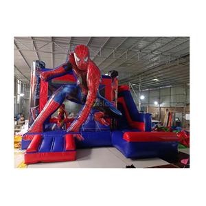 Spiderman Inflable <span class=keywords><strong>Castillo</strong></span> Inflable Spiderman Jumping Castle Brincolines Spiderman con tobogán Combo Bouncer <span class=keywords><strong>Castillo</strong></span> Hinchable - Product Image 1