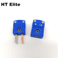 Connecteur thermocouple mini 3 broches pour sonde de capteur PT100 RTD, contact en cuivre, type à vis, prise haute température