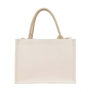 Bolsa de Compras de Lona, Bolso Tote de Yute, Impresión Personalizada con Logotipo, Venta al Por Mayor del Fabricante - Product Image 1