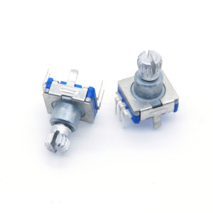 Aangepaste rotatie-encoder met drukknopfunctie, 6mm sleufas, PCB-montage, encoder-schakelaar voor bedieningsknop volume-aanpassing - Product Image 2