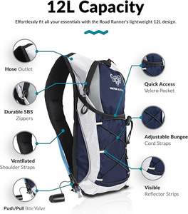 Free Sample Cheap Outdoor <b>Running</b> Hydration Water Pack Backpack Made of Polyester <b>with</b> Water Bladder Bags - Product Image 6