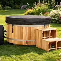 Machine de refroidissement pour bain froid en bois de cèdre rouge de haute qualité OEM/ODM, système de refroidissement 1HP pour spa thermique