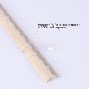 Bán buôn 10 mét PVC vòng nhựa gạch phụ kiện gốm cạnh cong góc gạch <span class=keywords><strong>TRIM</strong></span> cho trang trí nội thất - Product Image 2