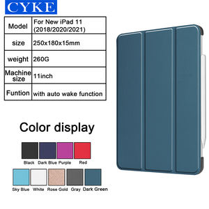 CYKE — coque en cuir PU antichoc intelligente, avec fonction de réveil automatique, pour nouveau <span class=keywords><strong>iPad</strong></span> <span class=keywords><strong>pro</strong></span> 11 <span class=keywords><strong>2021</strong></span> 2020 2018 - Product Image 6