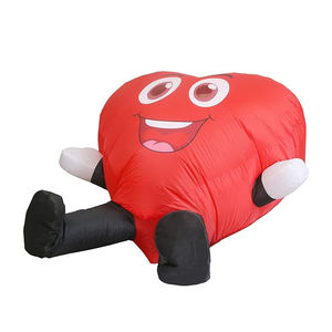 Costume de la Saint-Valentin, costume cœur d'amour, costumes drôles pour hommes et femmes, costumes cosplay rouges pour anniversaire, fête, fournitures pour fêtes - Product Image 6